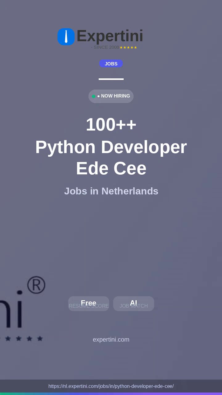3,484+ Python Developer Ede Cee Jobs in Netherlands — Top Companies Hiring September 2026
